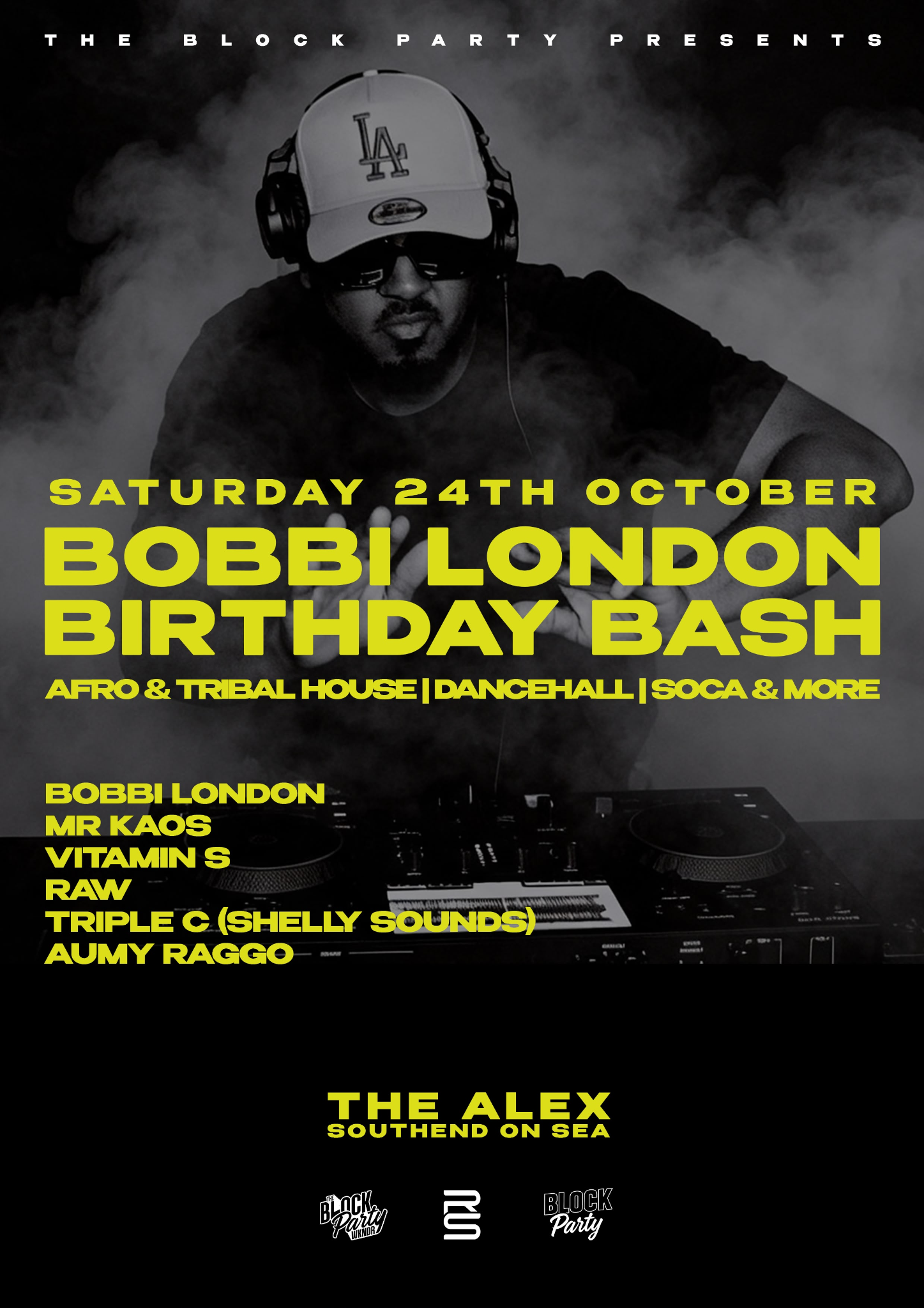 Bobbi London Birthday Bash poster